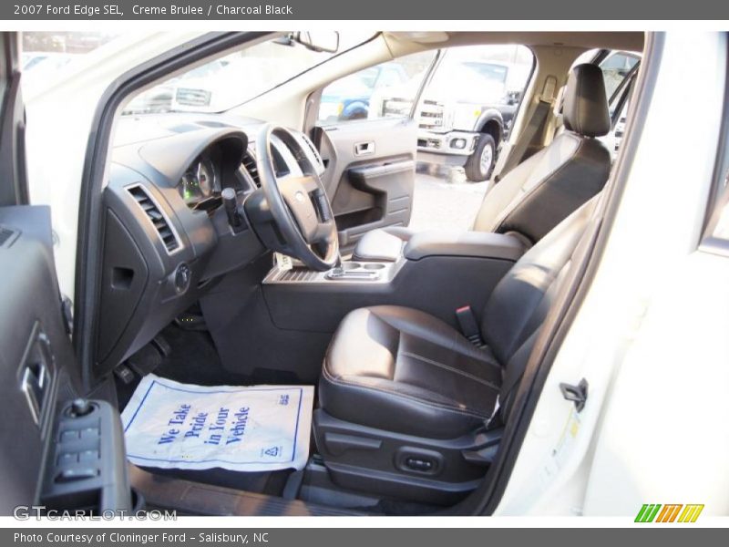Creme Brulee / Charcoal Black 2007 Ford Edge SEL