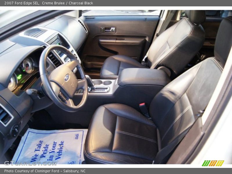 Creme Brulee / Charcoal Black 2007 Ford Edge SEL