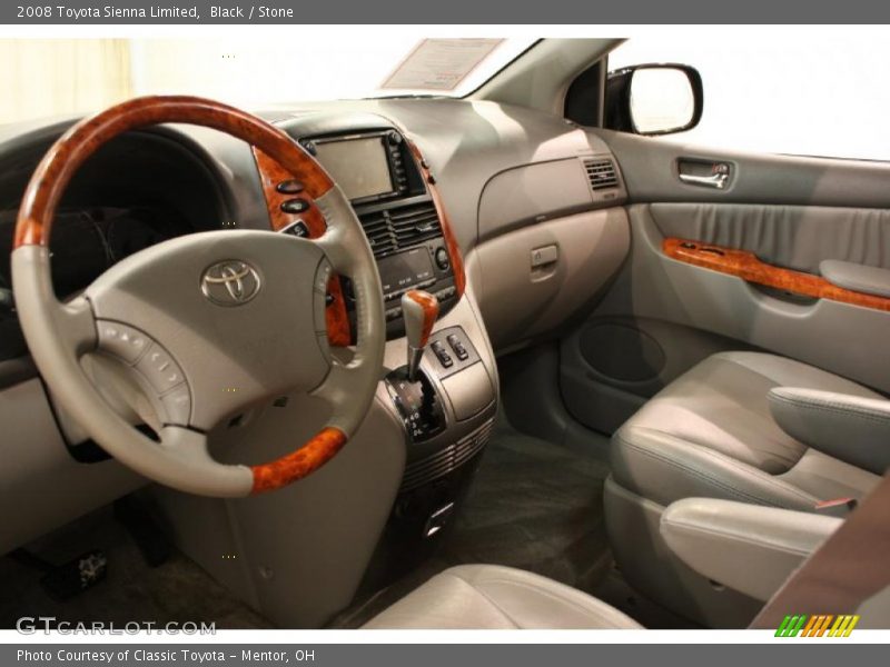 Black / Stone 2008 Toyota Sienna Limited