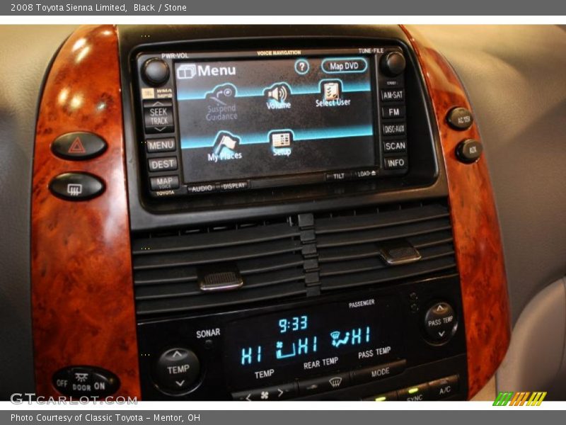 Black / Stone 2008 Toyota Sienna Limited