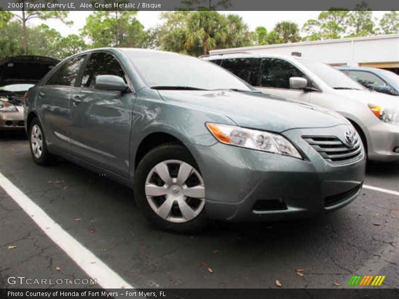 Aloe Green Metallic / Bisque 2008 Toyota Camry LE