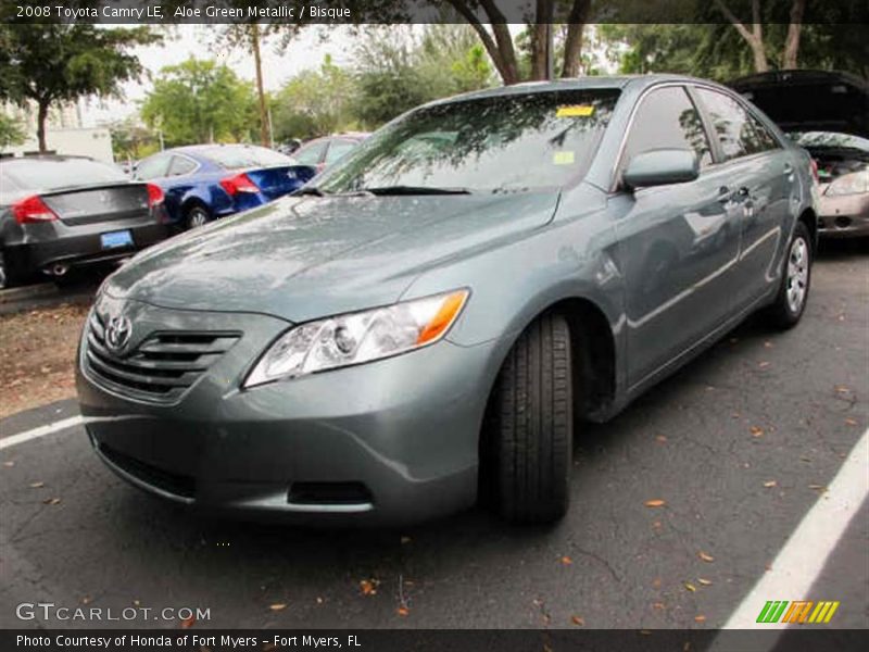Aloe Green Metallic / Bisque 2008 Toyota Camry LE