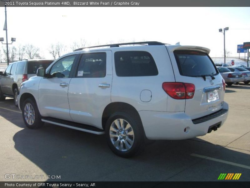 Blizzard White Pearl / Graphite Gray 2011 Toyota Sequoia Platinum 4WD