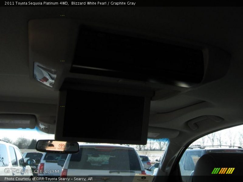 Blizzard White Pearl / Graphite Gray 2011 Toyota Sequoia Platinum 4WD