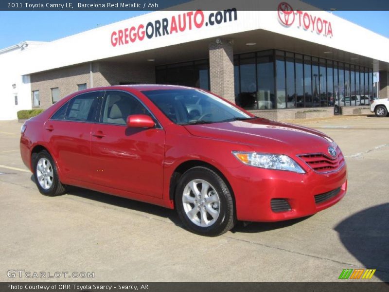 Barcelona Red Metallic / Ash 2011 Toyota Camry LE