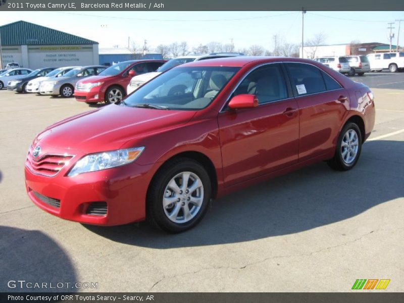 Barcelona Red Metallic / Ash 2011 Toyota Camry LE