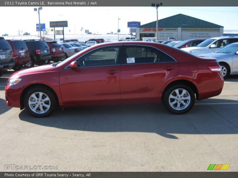 Barcelona Red Metallic / Ash 2011 Toyota Camry LE