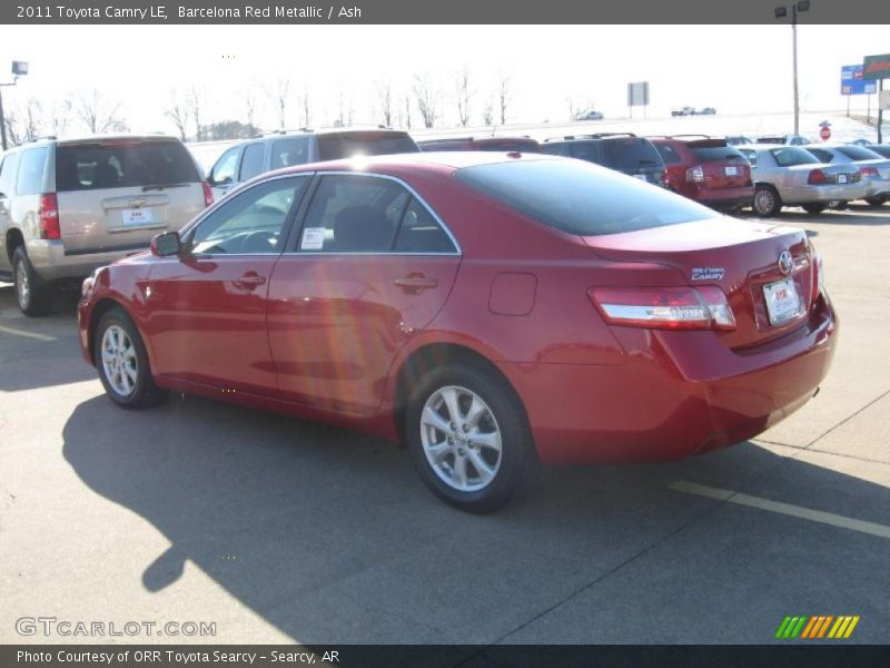 Barcelona Red Metallic / Ash 2011 Toyota Camry LE