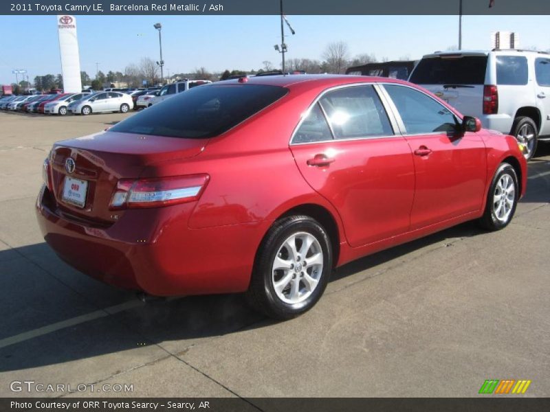 Barcelona Red Metallic / Ash 2011 Toyota Camry LE
