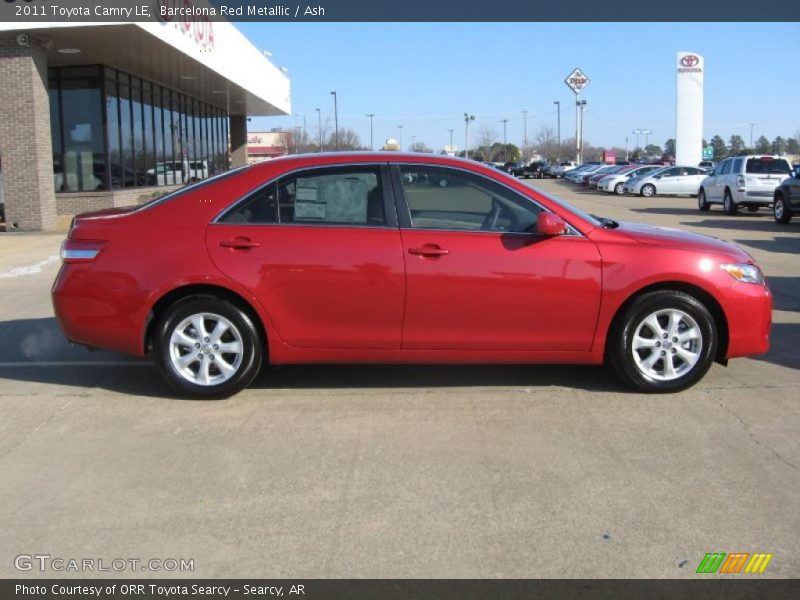 Barcelona Red Metallic / Ash 2011 Toyota Camry LE