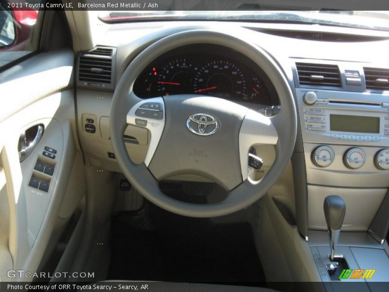 Barcelona Red Metallic / Ash 2011 Toyota Camry LE
