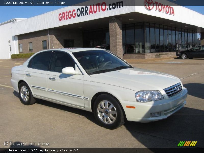 Clear White / Beige 2002 Kia Optima SE