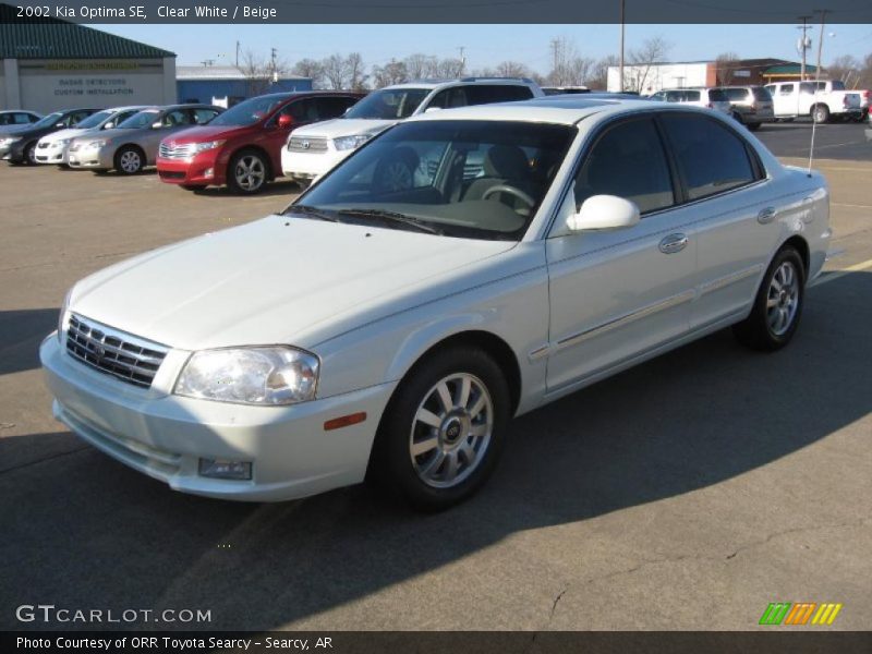 Clear White / Beige 2002 Kia Optima SE