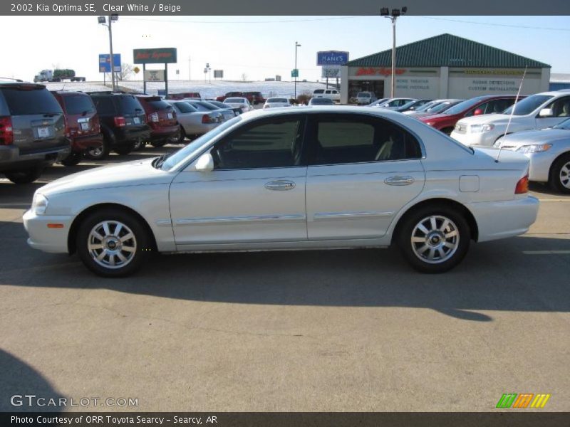 Clear White / Beige 2002 Kia Optima SE