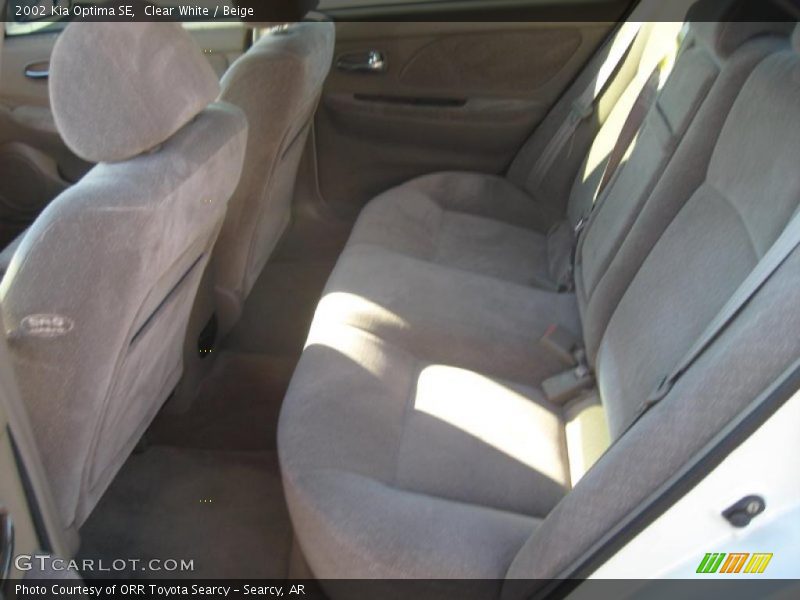 Clear White / Beige 2002 Kia Optima SE