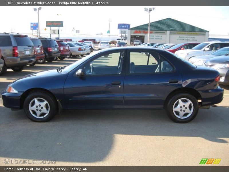 Indigo Blue Metallic / Graphite 2002 Chevrolet Cavalier Sedan