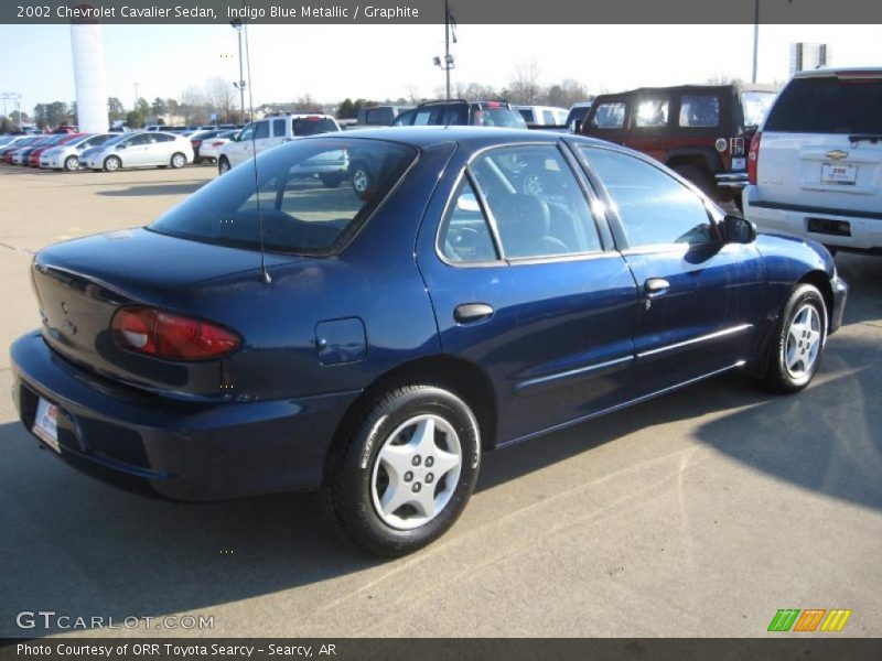 Indigo Blue Metallic / Graphite 2002 Chevrolet Cavalier Sedan