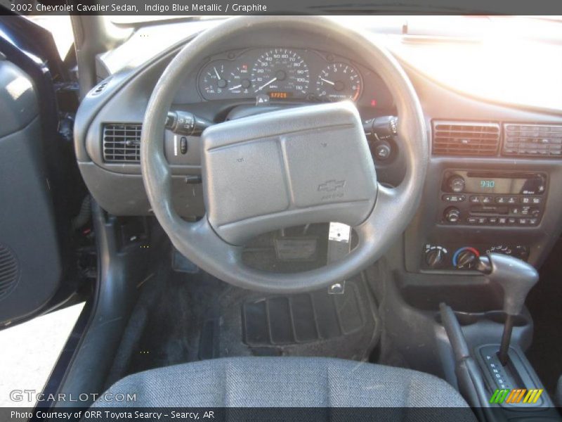 Indigo Blue Metallic / Graphite 2002 Chevrolet Cavalier Sedan
