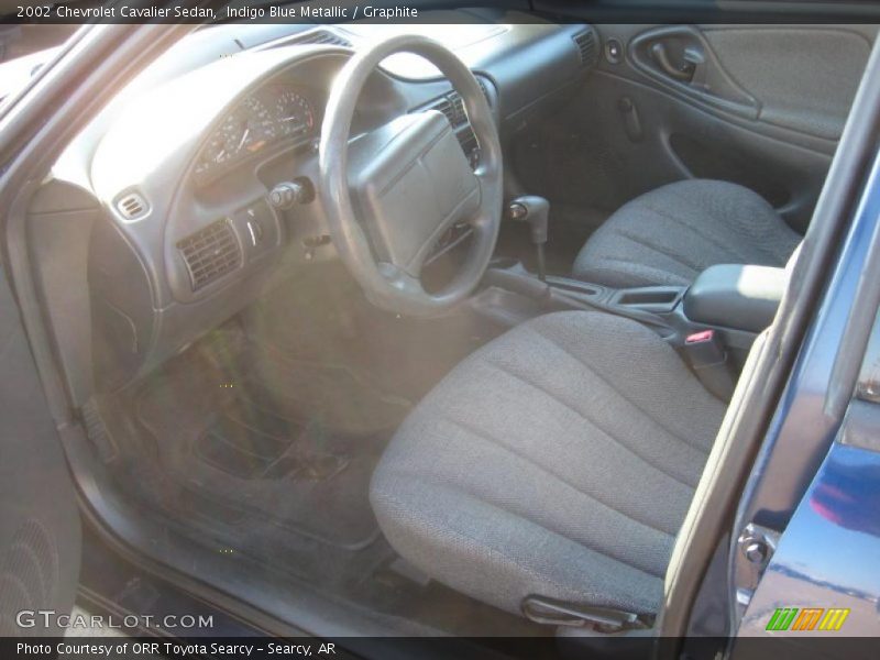 Indigo Blue Metallic / Graphite 2002 Chevrolet Cavalier Sedan