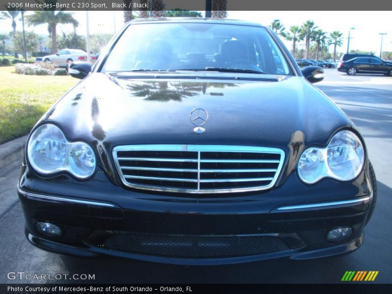 Black / Black 2006 Mercedes-Benz C 230 Sport