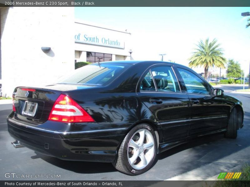 Black / Black 2006 Mercedes-Benz C 230 Sport