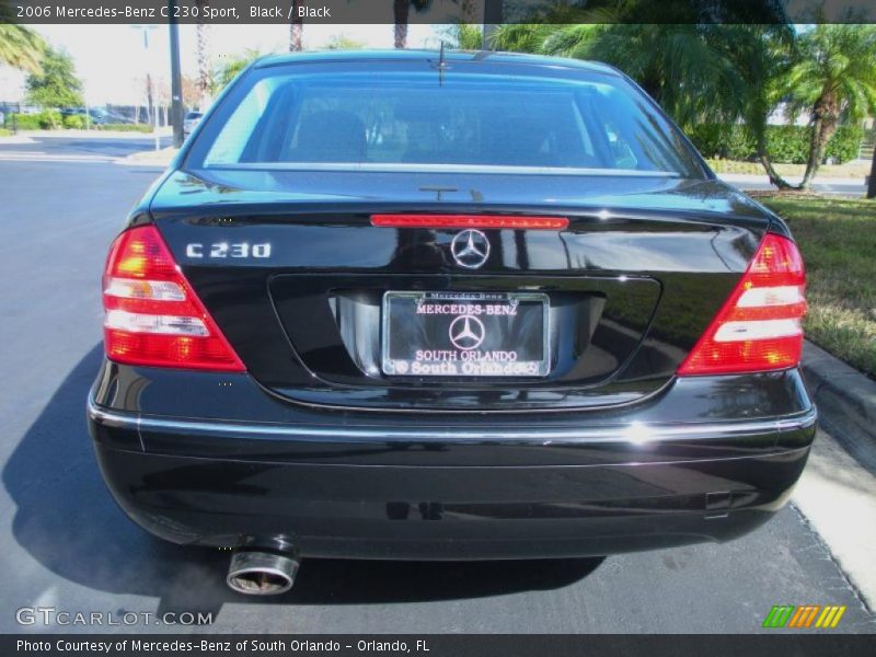 Black / Black 2006 Mercedes-Benz C 230 Sport