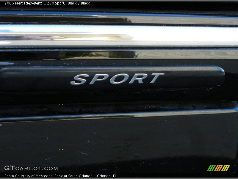 Black / Black 2006 Mercedes-Benz C 230 Sport