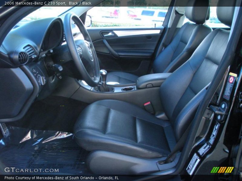 Black / Black 2006 Mercedes-Benz C 230 Sport