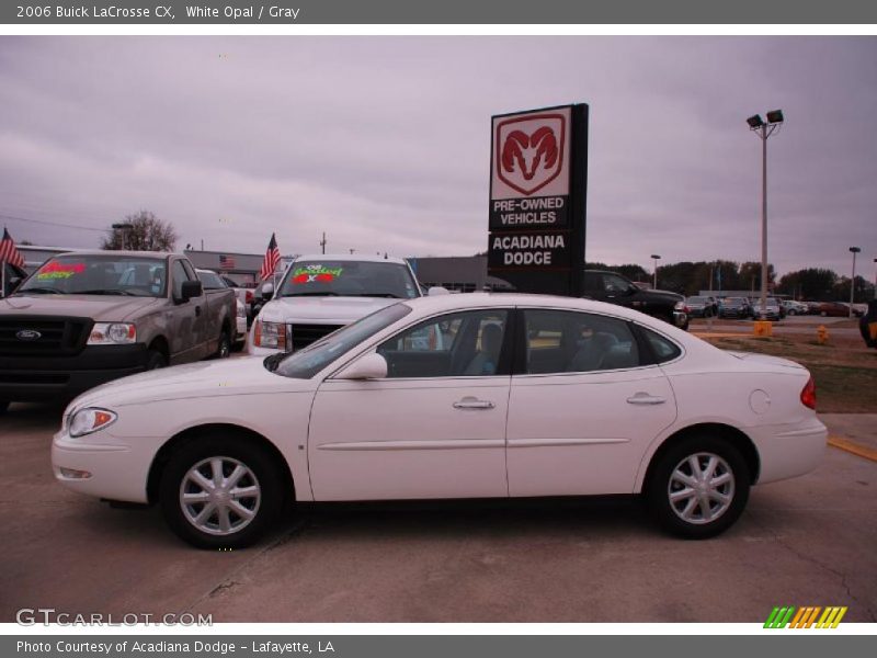 White Opal / Gray 2006 Buick LaCrosse CX