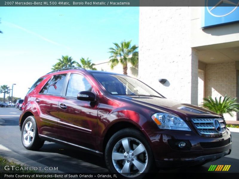 Borolo Red Metallic / Macadamia 2007 Mercedes-Benz ML 500 4Matic