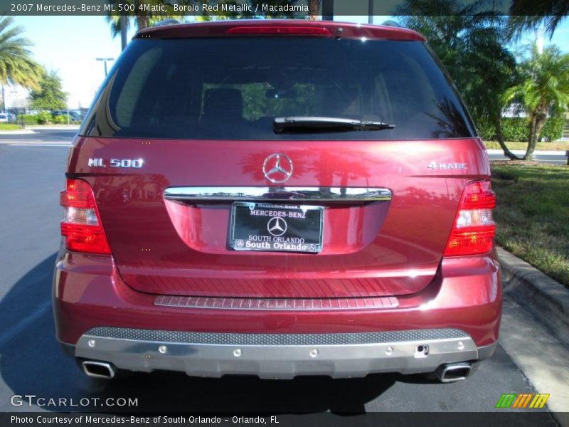 Borolo Red Metallic / Macadamia 2007 Mercedes-Benz ML 500 4Matic