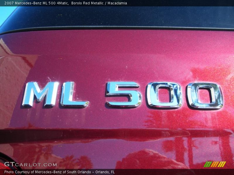 Borolo Red Metallic / Macadamia 2007 Mercedes-Benz ML 500 4Matic