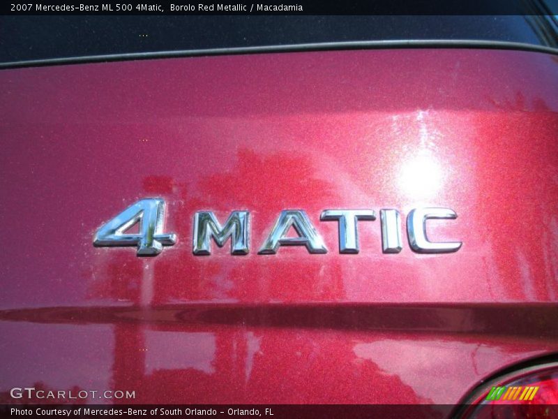 Borolo Red Metallic / Macadamia 2007 Mercedes-Benz ML 500 4Matic