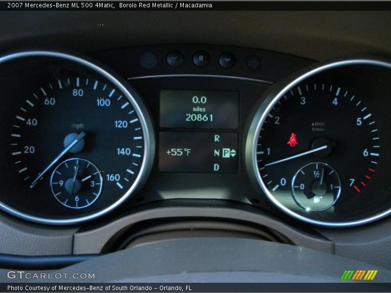 Borolo Red Metallic / Macadamia 2007 Mercedes-Benz ML 500 4Matic