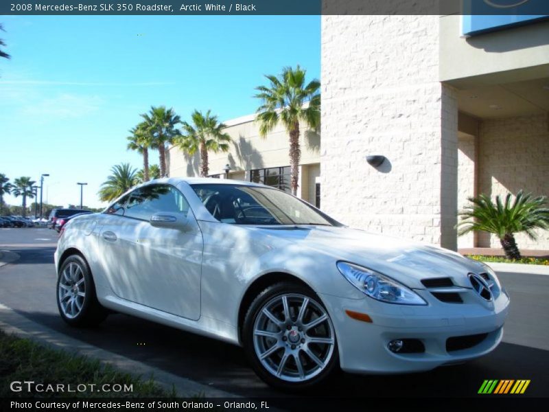 Arctic White / Black 2008 Mercedes-Benz SLK 350 Roadster