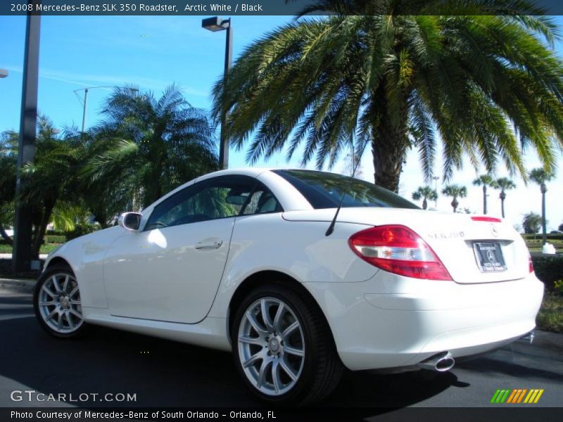 Arctic White / Black 2008 Mercedes-Benz SLK 350 Roadster