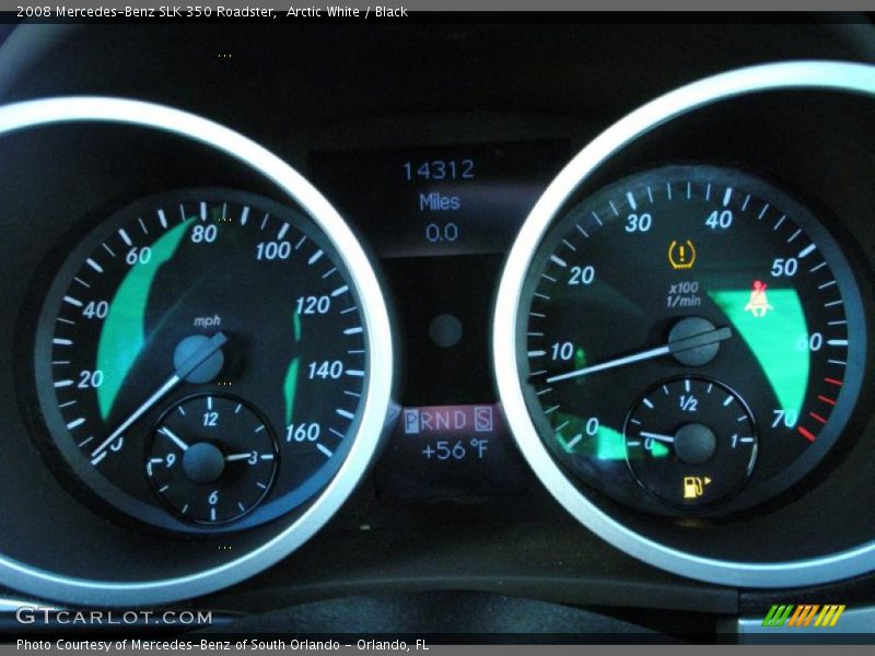 Arctic White / Black 2008 Mercedes-Benz SLK 350 Roadster