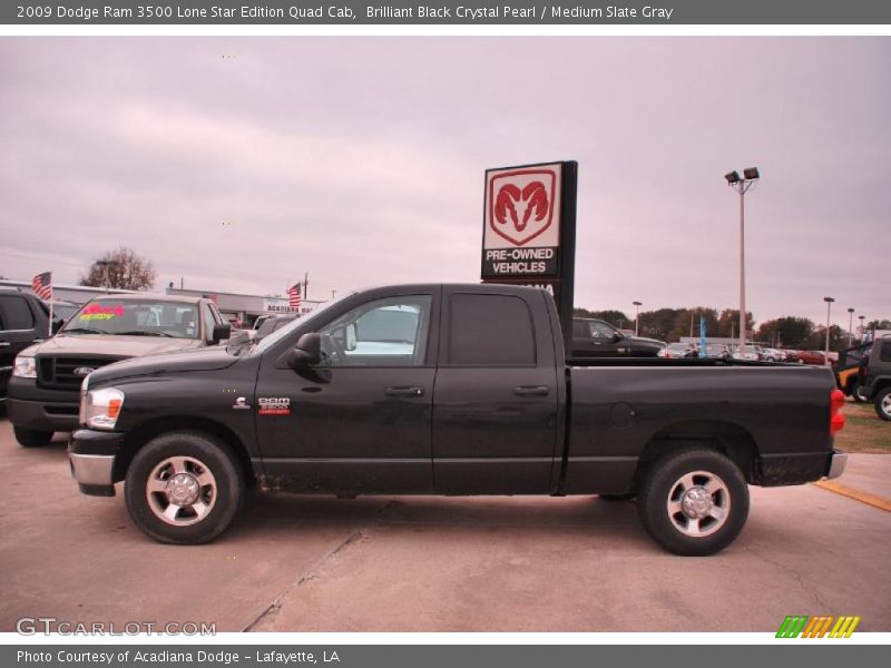  2009 Ram 3500 Lone Star Edition Quad Cab Brilliant Black Crystal Pearl