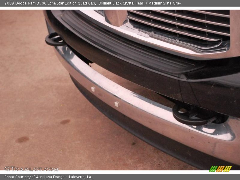 Brilliant Black Crystal Pearl / Medium Slate Gray 2009 Dodge Ram 3500 Lone Star Edition Quad Cab