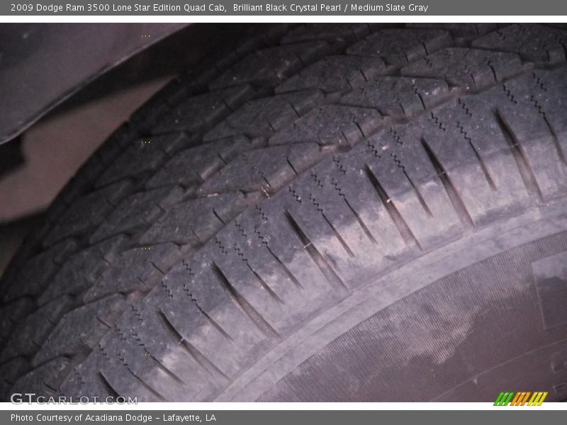 Brilliant Black Crystal Pearl / Medium Slate Gray 2009 Dodge Ram 3500 Lone Star Edition Quad Cab