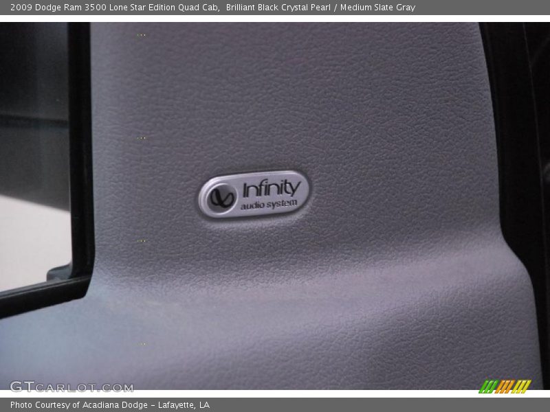 Brilliant Black Crystal Pearl / Medium Slate Gray 2009 Dodge Ram 3500 Lone Star Edition Quad Cab