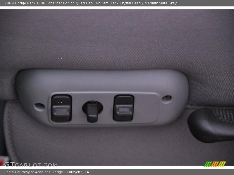 Brilliant Black Crystal Pearl / Medium Slate Gray 2009 Dodge Ram 3500 Lone Star Edition Quad Cab