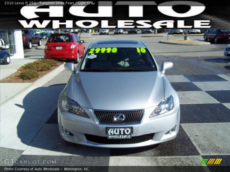 Tungsten Silver Pearl / Light Gray 2010 Lexus IS 250