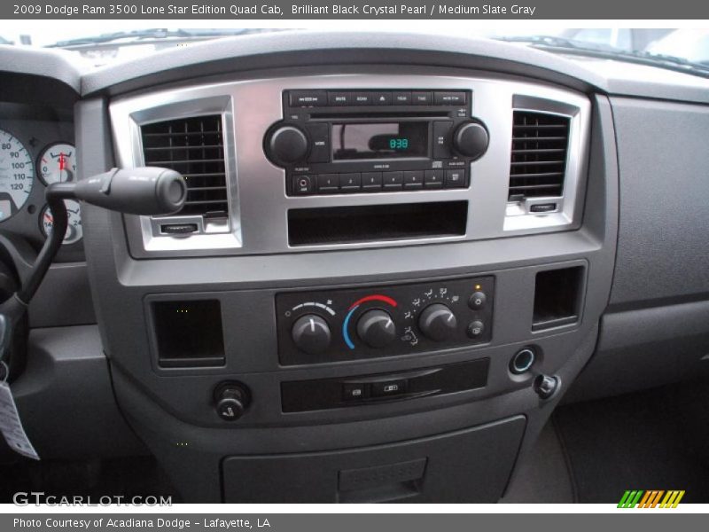 Brilliant Black Crystal Pearl / Medium Slate Gray 2009 Dodge Ram 3500 Lone Star Edition Quad Cab