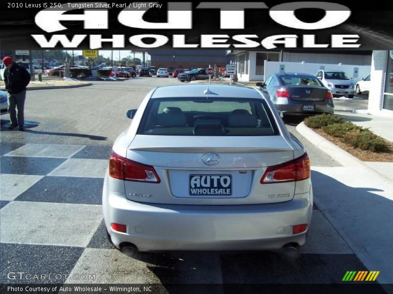 Tungsten Silver Pearl / Light Gray 2010 Lexus IS 250