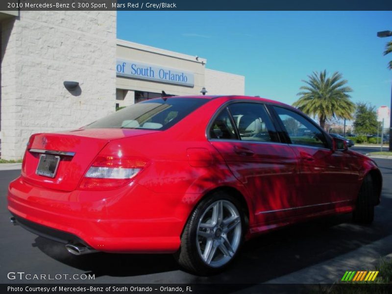 Mars Red / Grey/Black 2010 Mercedes-Benz C 300 Sport