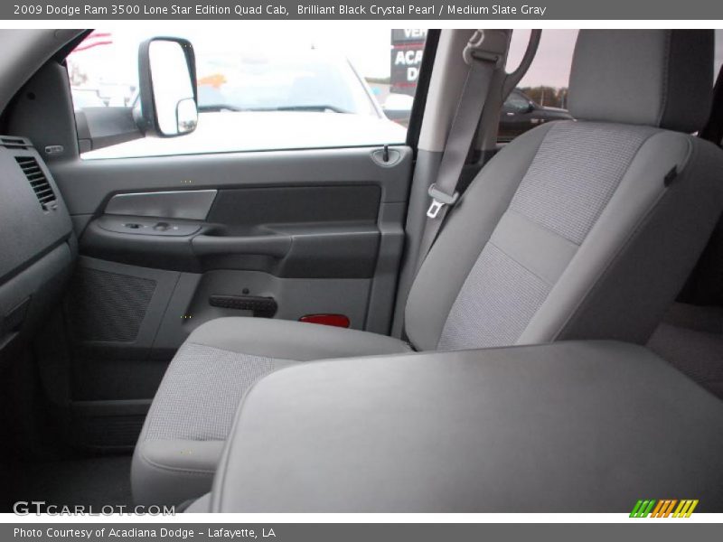 Brilliant Black Crystal Pearl / Medium Slate Gray 2009 Dodge Ram 3500 Lone Star Edition Quad Cab