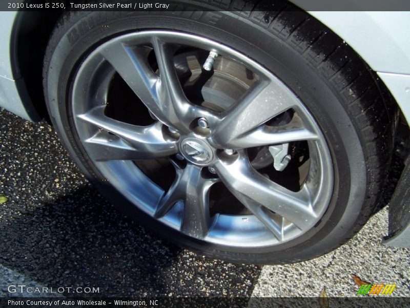 Tungsten Silver Pearl / Light Gray 2010 Lexus IS 250