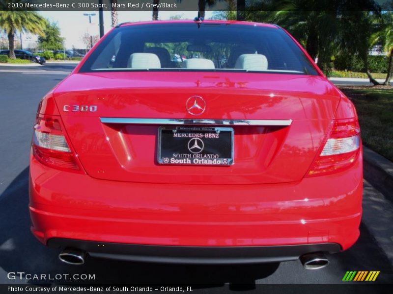 Mars Red / Grey/Black 2010 Mercedes-Benz C 300 Sport