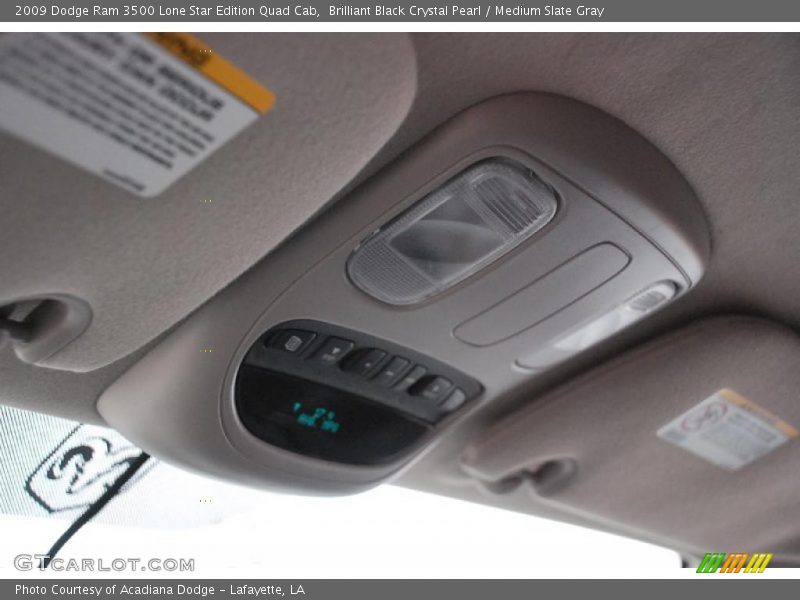 Brilliant Black Crystal Pearl / Medium Slate Gray 2009 Dodge Ram 3500 Lone Star Edition Quad Cab